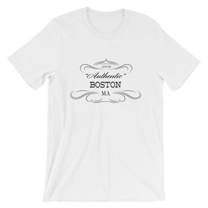 Massachusetts - Boston MA - Short-Sleeve Unisex T-Shirt - "Authentic"