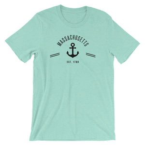 Massachusetts - Short-Sleeve Unisex T-Shirt - Established